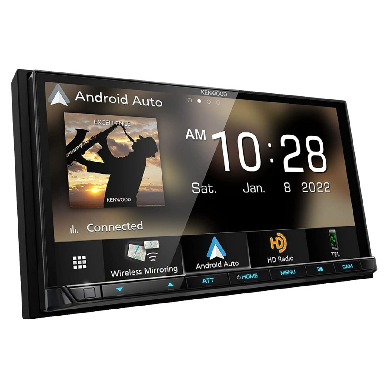 Kenwood DMX908S 6.95" Multimedia Receiver and CMOS230 Universal Backup